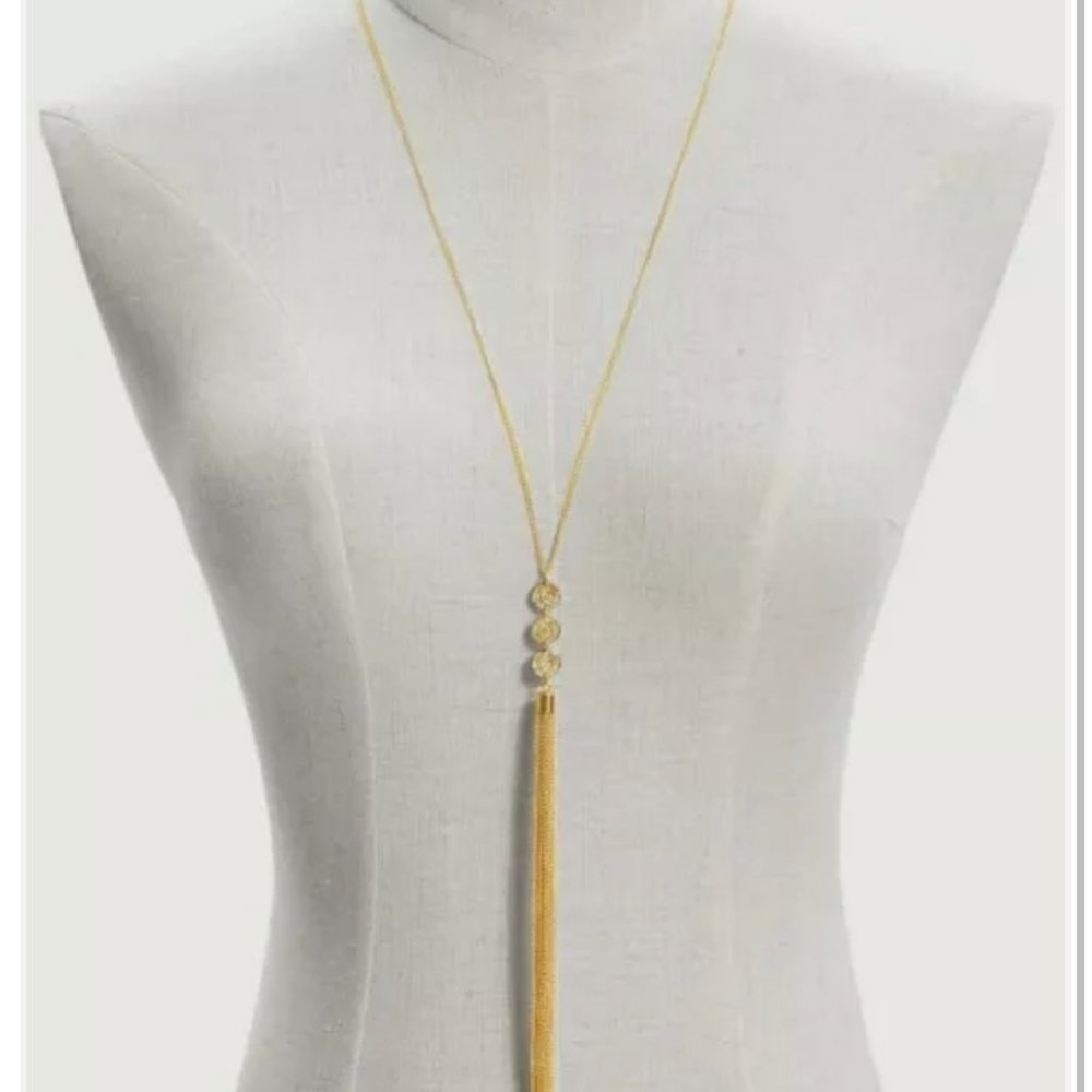 Beautiful Long Tassel Pendant Chain Necklace ~ NWOT